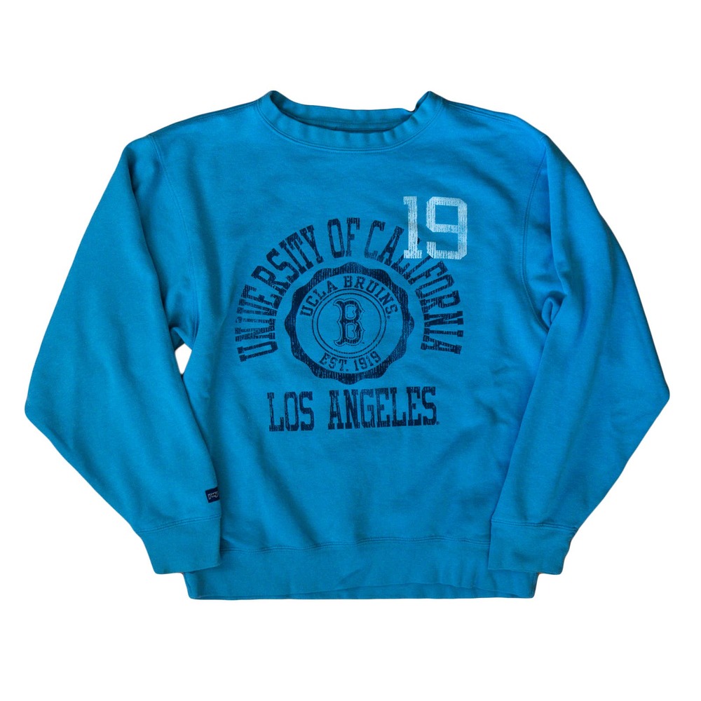 VINTAGE UCLA BRUINS BLUE JANSPORT GRAPHIC PULLOVER CREWNECK SWEATSHIRT S